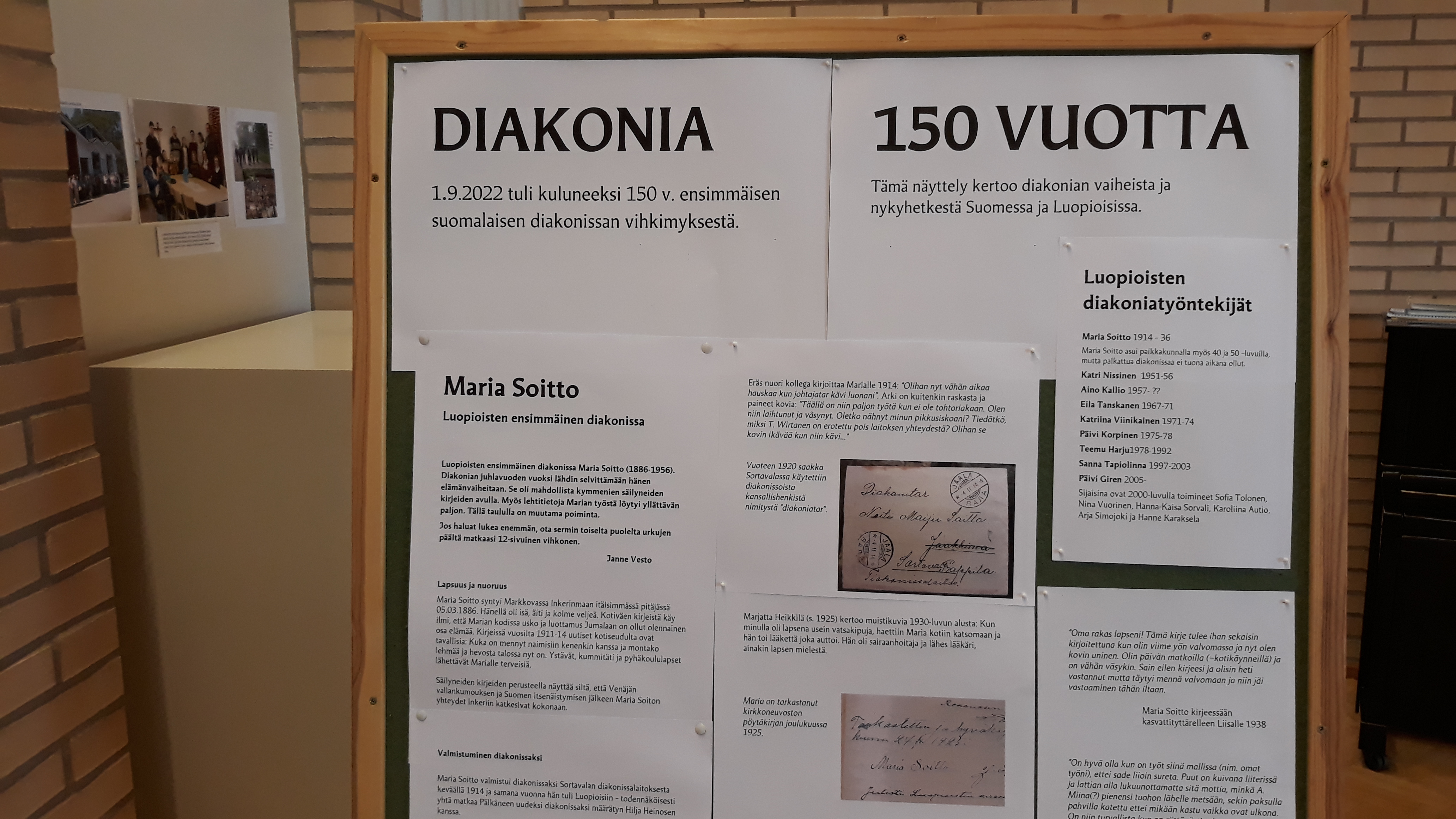 Diakonianäyttely Luopioisissa 2022