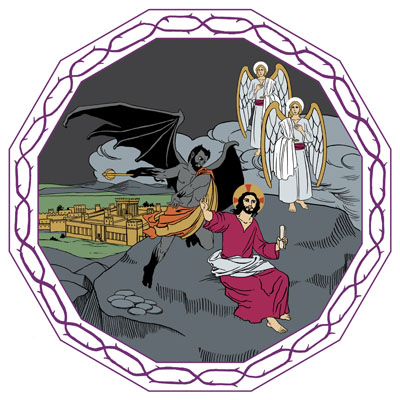 1. paastonajan sunnuntain jumalanpalvelus Jeesus kiusattuna