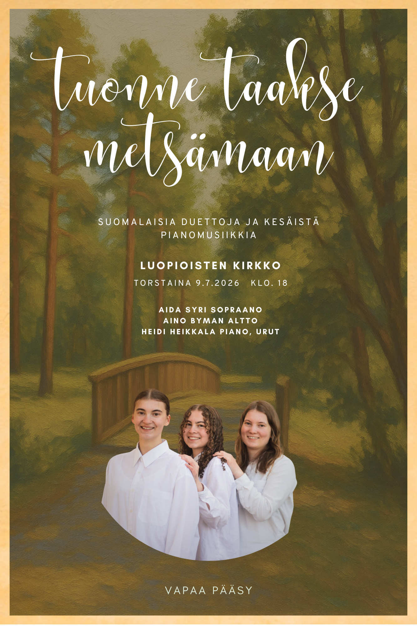 Tuonne taakse metsämaan