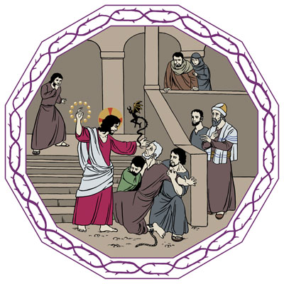 Jumalanpalvelus - 3. paastonajan sunnuntai, Jeesus pahanvallan voittaja Jeesus pahanvallan voittaja