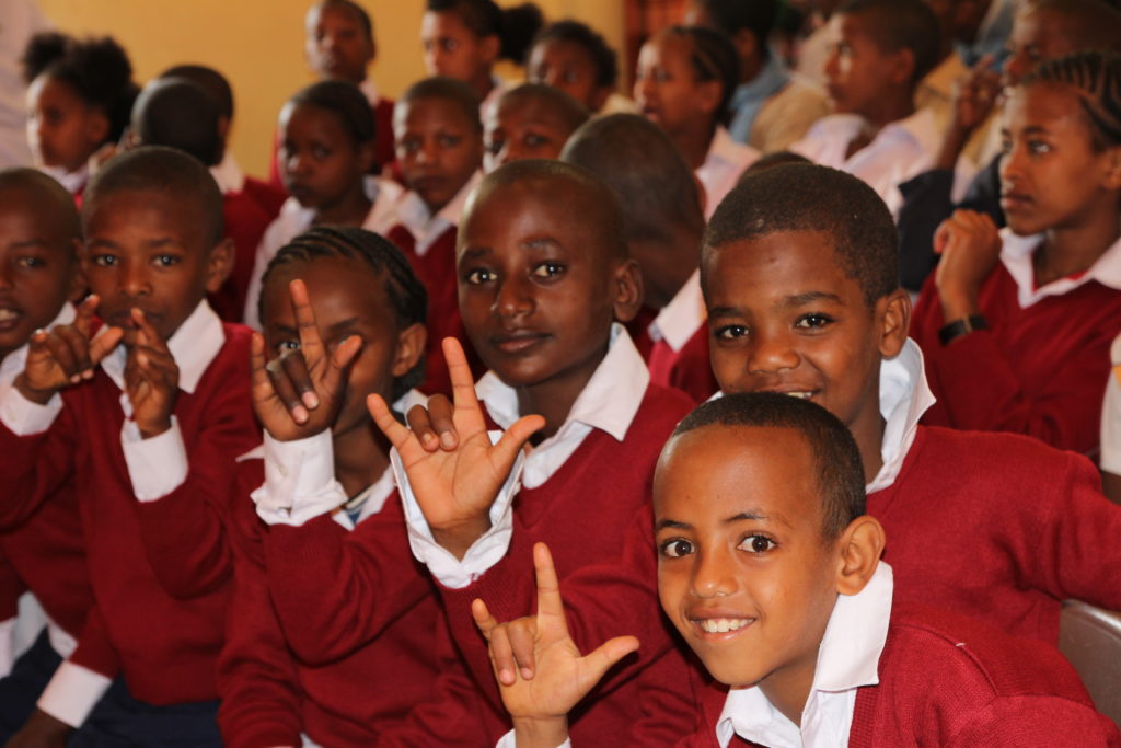 Koululaisia Etiopiassa